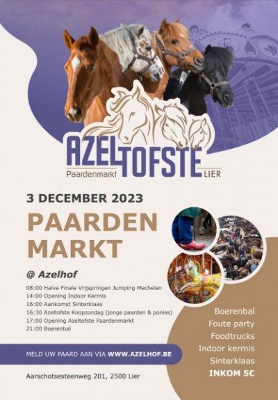 Paardenmarkt - Azeltofste Beestenboel zondag 3 december